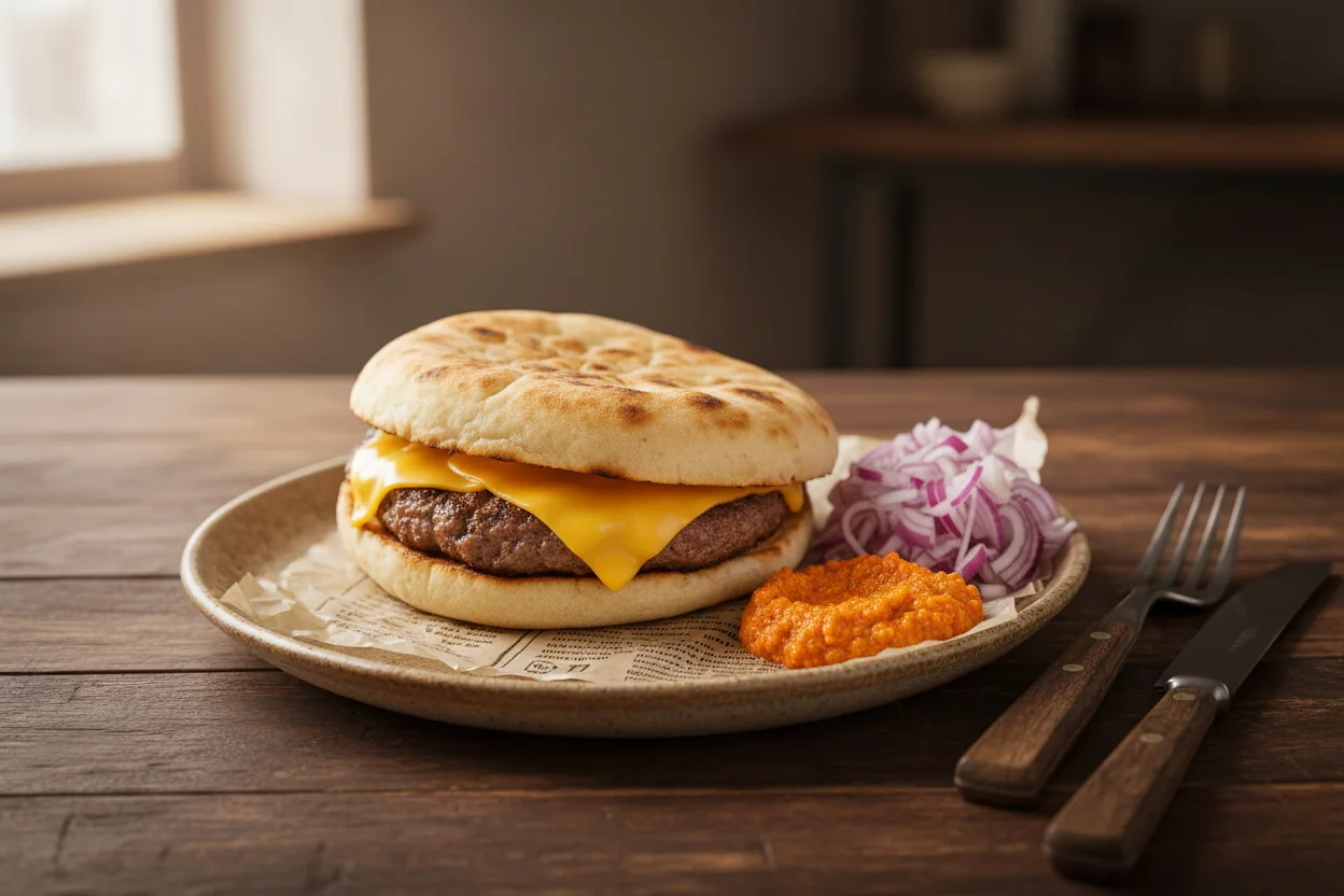 Gurmanska Pljeskavica at Balkan Grill Bol