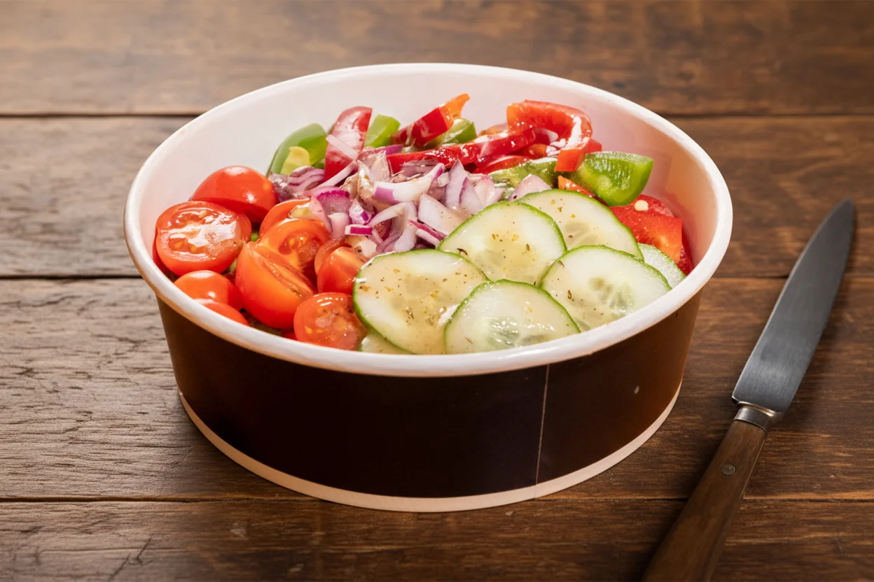 Sezonska Salata at Balkan Grill Bol